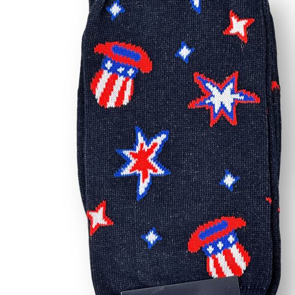 Cremieux USA Patriotic 4th Of July Crew Sock Lot Of 4 Pair Mens Shoe Sz 6-12.5 - Picture 3 of 6